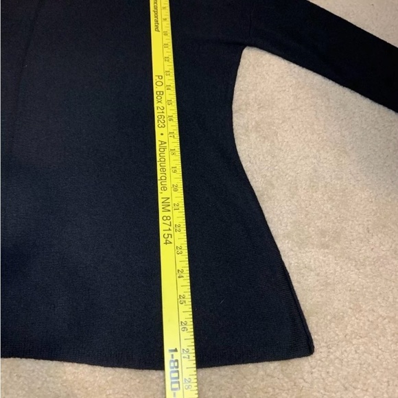 Context Lord & Taylor Soft Black Cashmere Blend Sweater- L - Picture 12 of 13